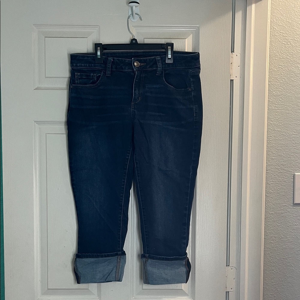 Dark Blue Women's Capri Jeans unbranded